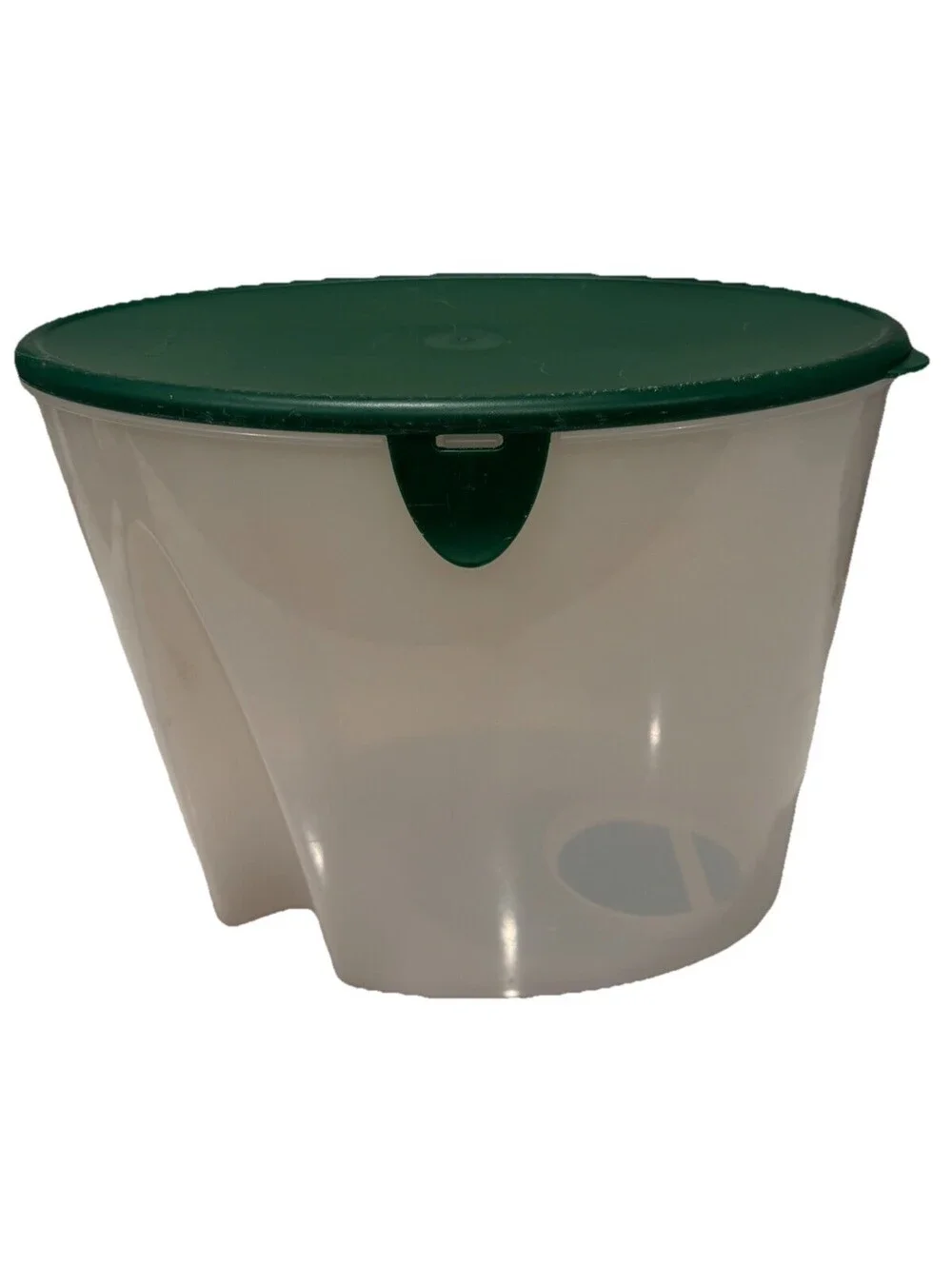 Tupperware FIFO Cereal Container Dry Food Keeper Green Lid #4130 First In Out